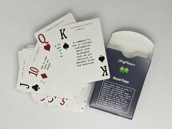 Photo of Bazel playing cards made by EngFlow Photo of Bazel playing cards made by EngFlow